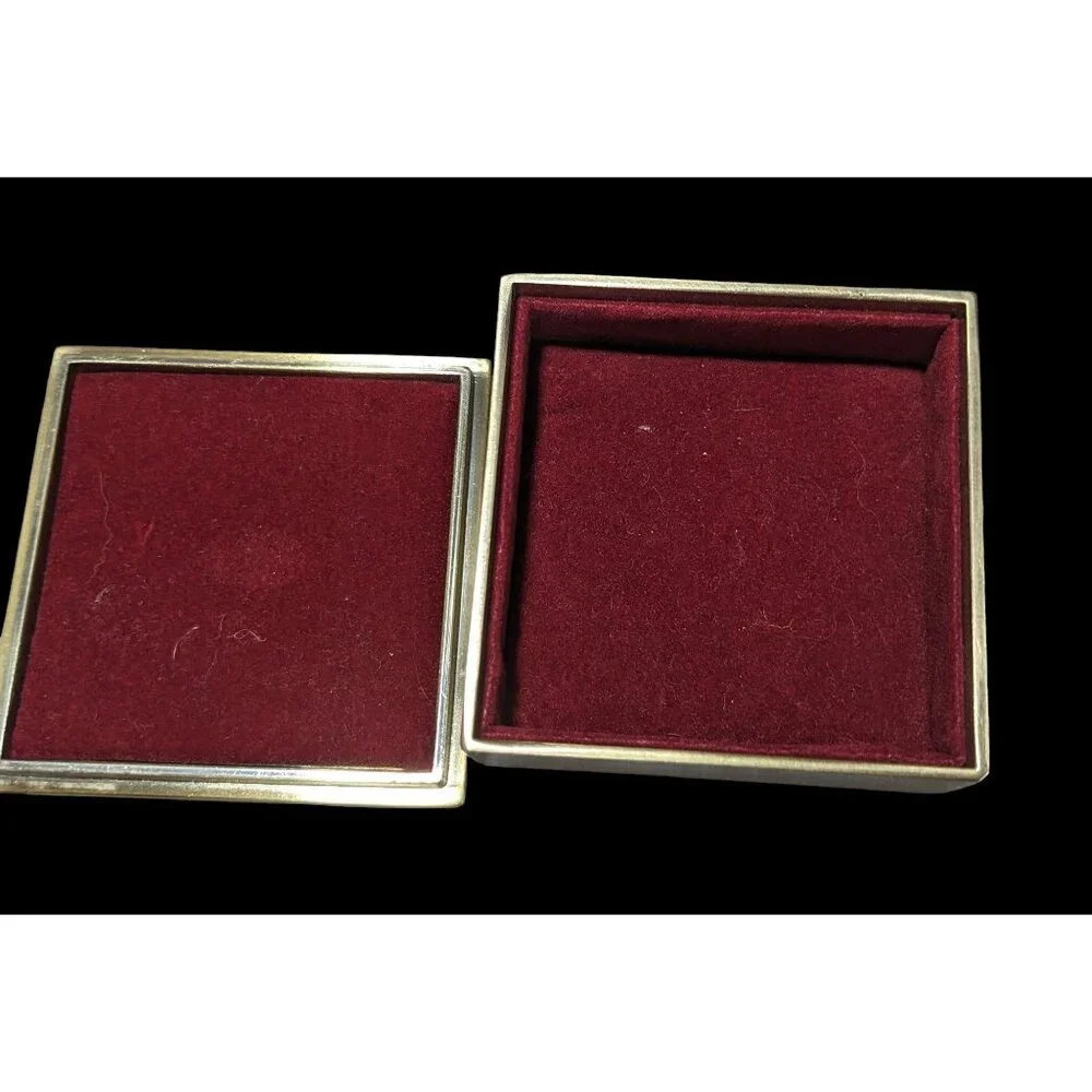 Rhinestone Enamel Trinket Box